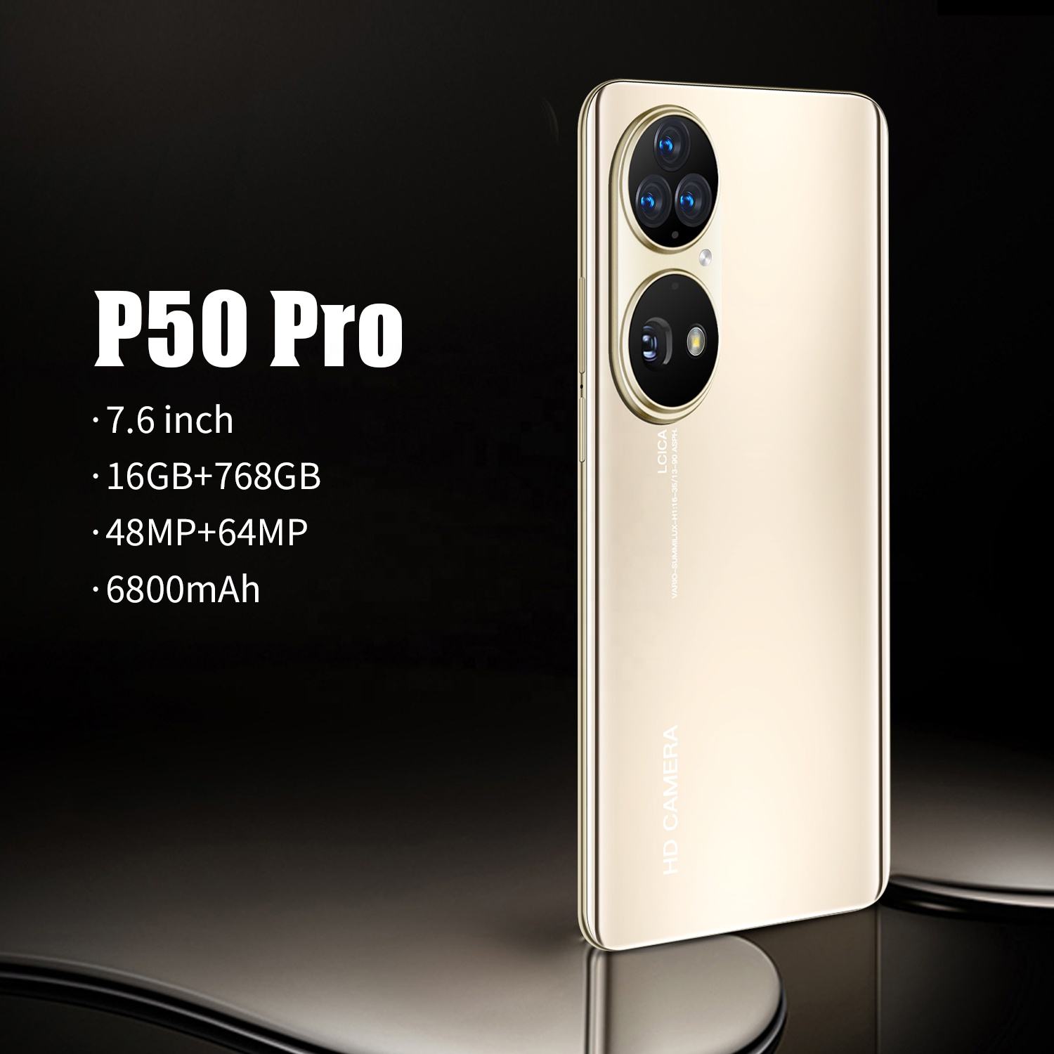 Hot Sale P50Pro Original Unlocked Smartphone 7.6-inch 16+768GB smart phone Dual 